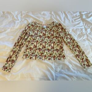 Love squared girls floral rose shirt size 12 F